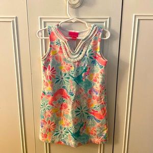 EUC Lilly dress with unicorn print size S (4-5 years)